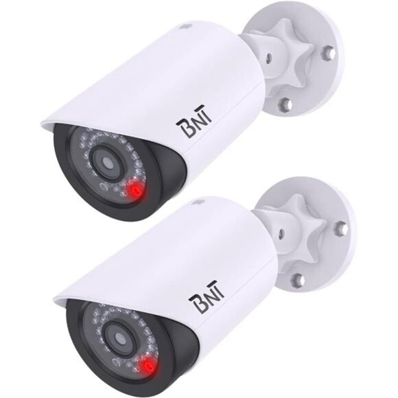 Dummy Fake Security Camera, with One Red LED Light at Night, for Home and Yard - Picture 1 of 7